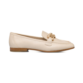 Mocassini beige da donna con morsetto Lora Ferres, Mocassini Donna, SKU w012000371, Immagine 0